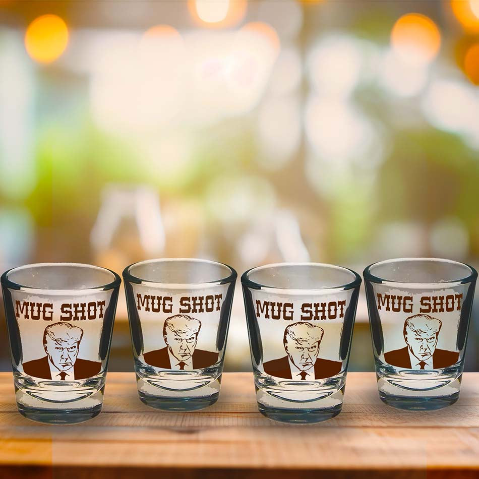 Trump Mug-Shot Glass