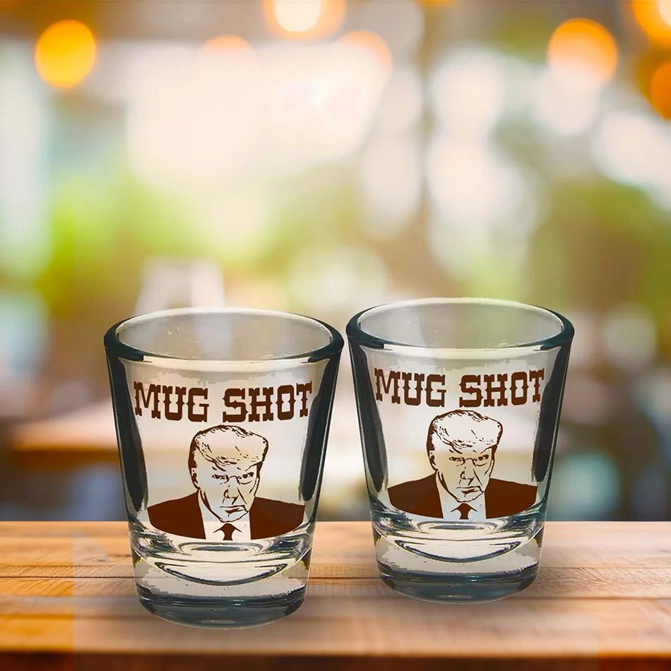 Trump Mug-Shot Glass