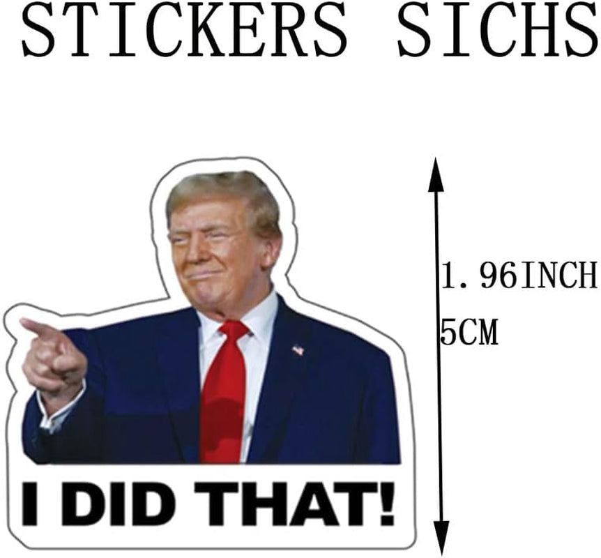 200PCS Truomp I Did That Stickers anti MAGA Stickers 2'' Funny Decal anti Truomp Stickers  Waterproof, Residue Leaves, Funny Decal anti MAGA Merchandise