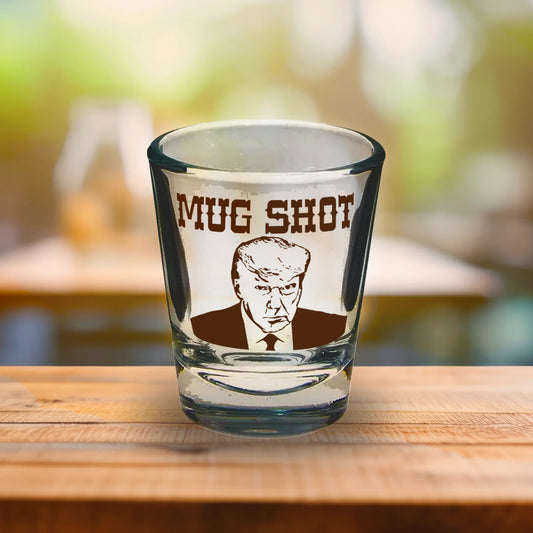 Trump Mug-Shot Glass