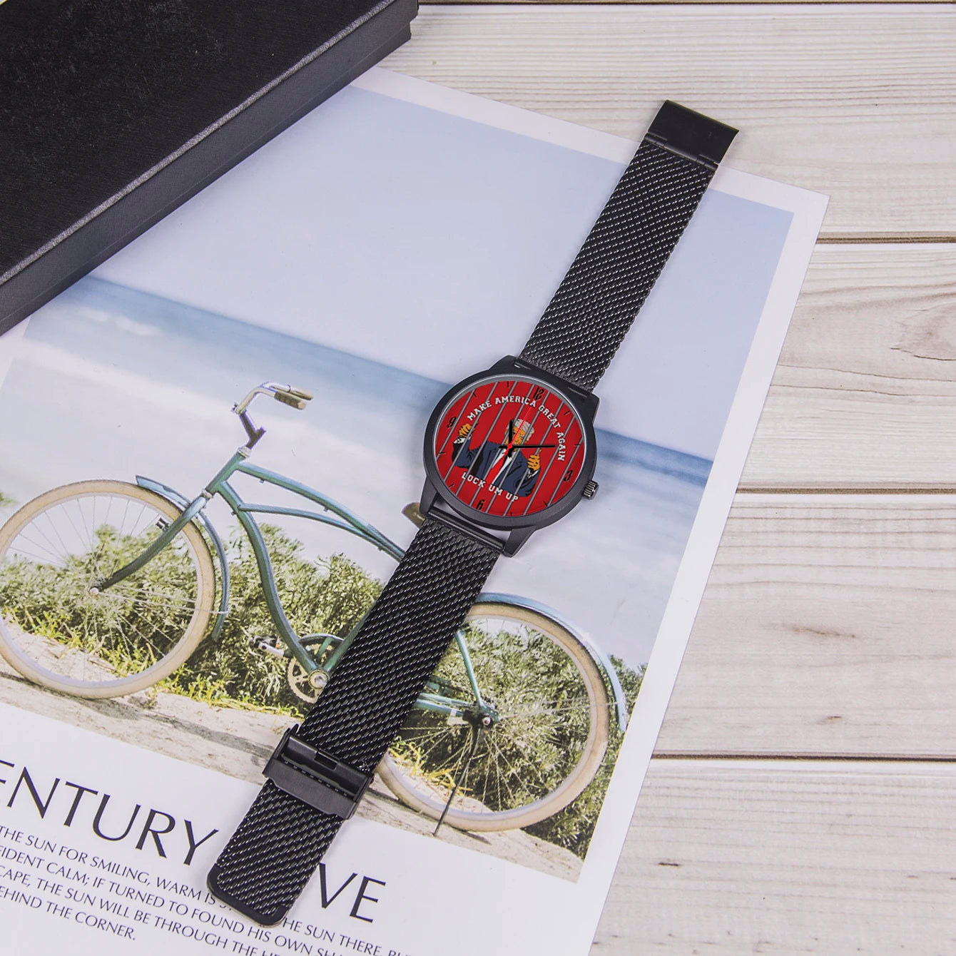 Trump Field Watch Men Wrist Original Gift Quartz Watches President Supporter Cool Customizable Patterns Souvenir Choice Carnival