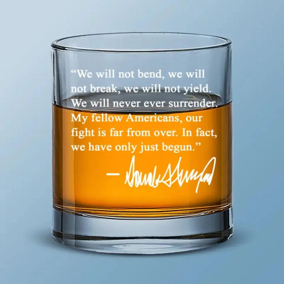 President Trump Whiskey Glass, Trump Election 2024 Glass, Beer Glass, Drink with Trump, Make America Great Again, Trump Supporter Gift