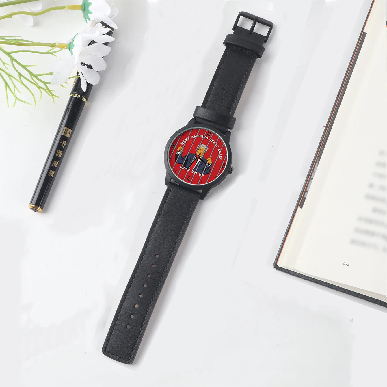 Trump Field Watch Men Wrist Original Gift Quartz Watches President Supporter Cool Customizable Patterns Souvenir Choice Carnival