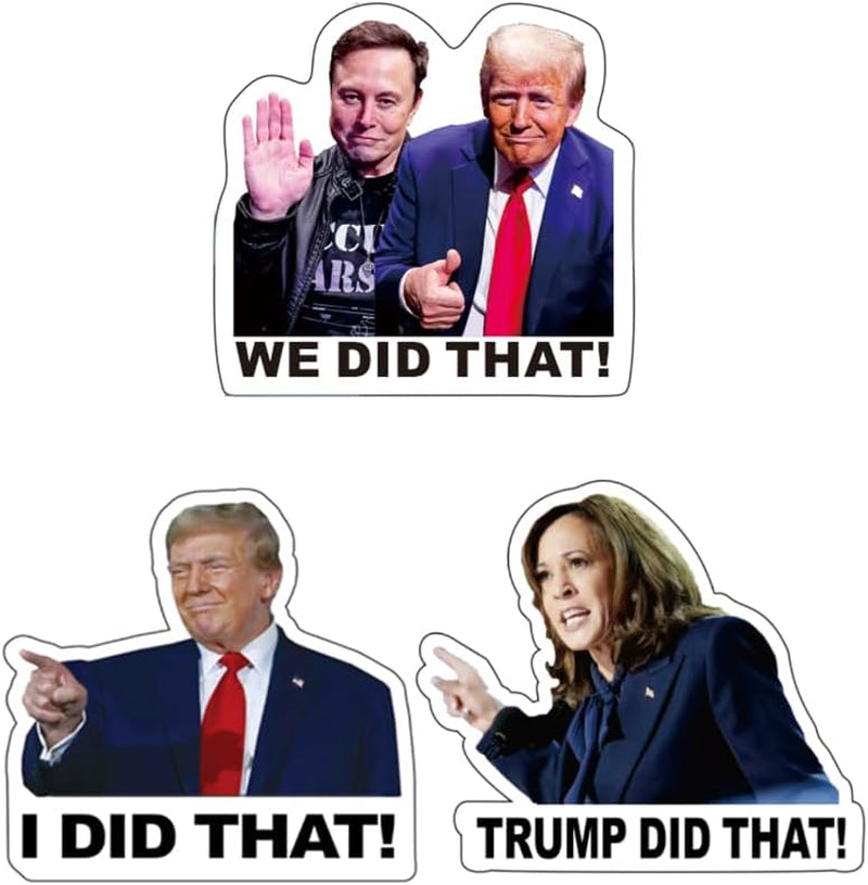 200PCS Truomp I Did That Stickers anti MAGA Stickers 2'' Funny Decal anti Truomp Stickers  Waterproof, Residue Leaves, Funny Decal anti MAGA Merchandise