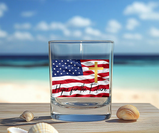 American Flag Whiskey Glass Gift Bourbon Glass Whiskey Gift Barware Gift Patriotic Glass 47Th President Trump Glass American Flag Glass